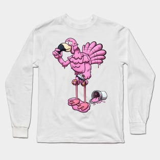 Turkey In Flamingo Disguise Long Sleeve T-Shirt